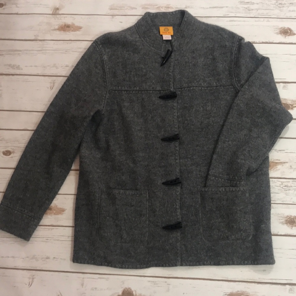 Ruby Rd. Wool Shacket Toggle Button Jacket M - image 1